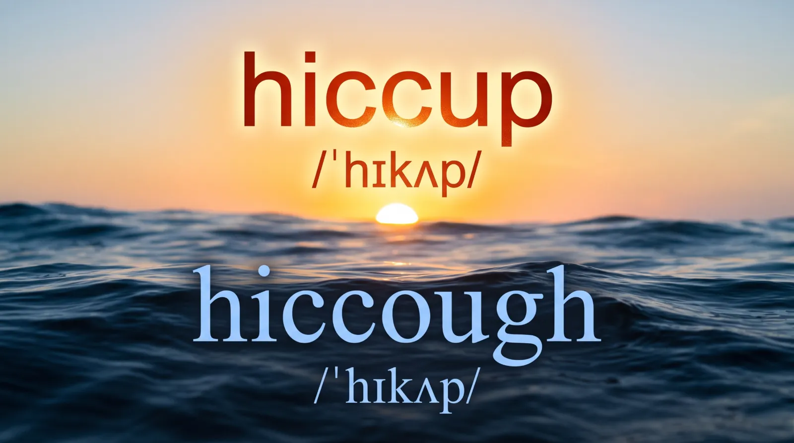 Hiccough vs Hiccup